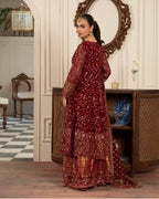 RUBY- 3 pieces heavy Embroidered chiffon Suit
