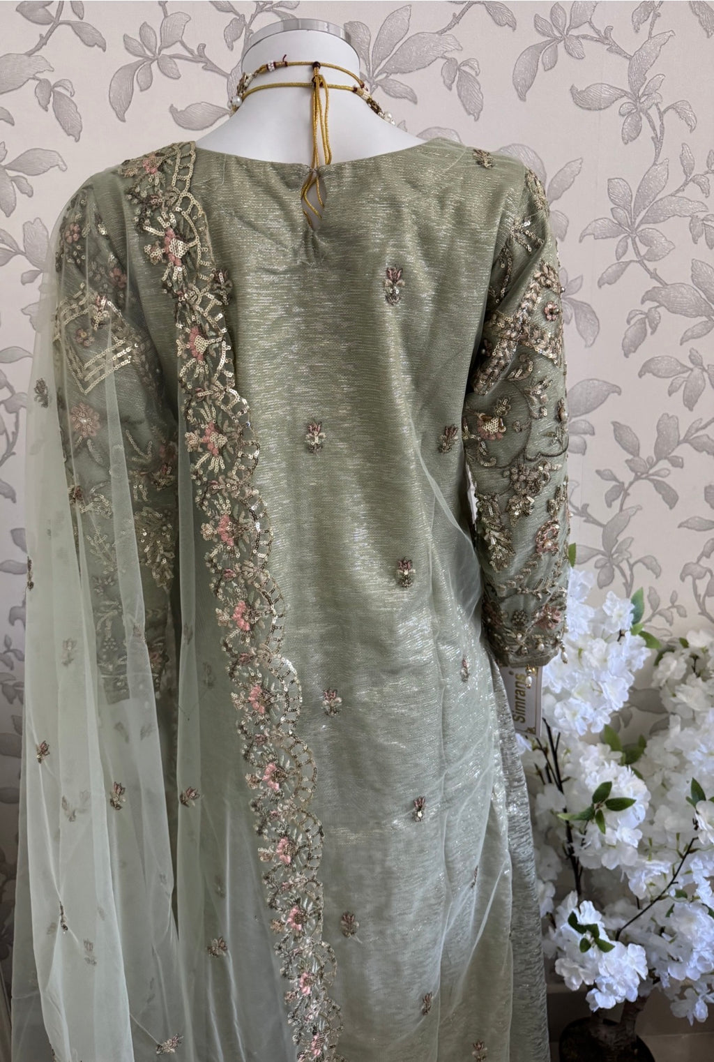 PEARLS | Luxury Hand Embellished Pakistani 3 piece sharara Suit