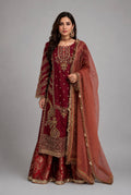 GULAAB | 3 pieces Heavy Embroidered wedding Sharara Suit