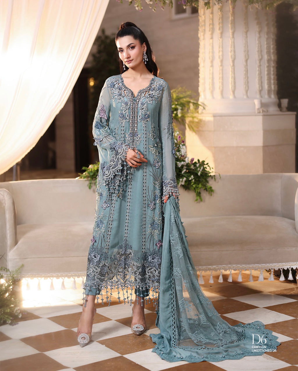 MARIA.B inspired | 3 piece Luxury Embroidered Chiffon collection