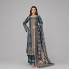 NUREH | 3 piece heavy embroidered soft organza wedding suit