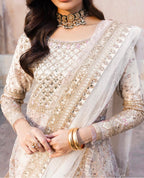 SABEENA | 3 piece Heavy Embroidered wedding Anarkali suit
