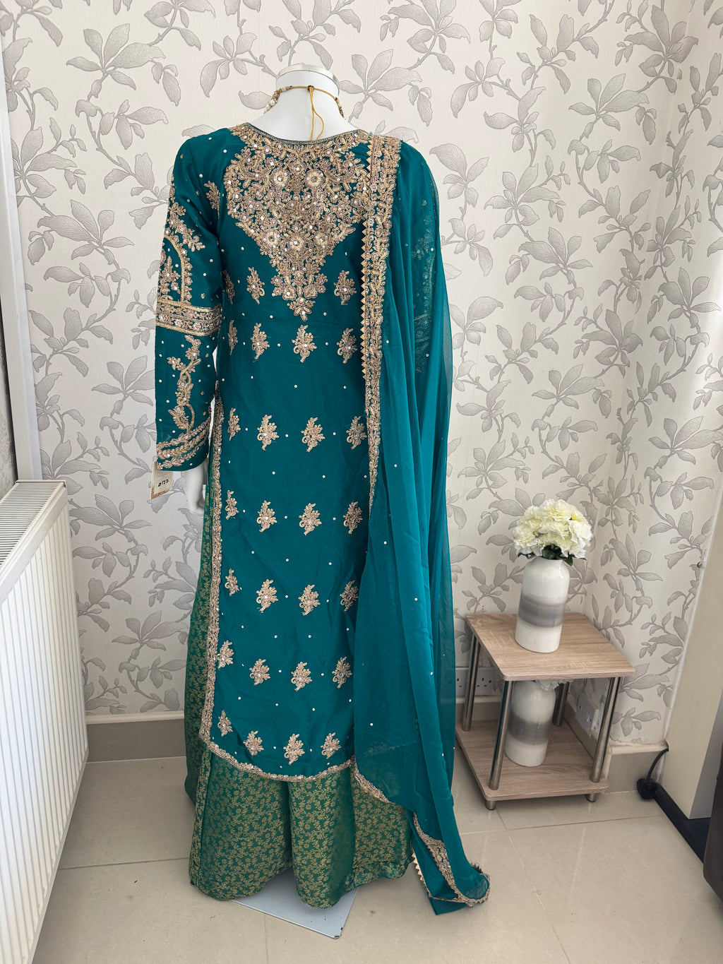 AFREEN | 3 piece Heavy Embroidered Chiffon wedding Suit