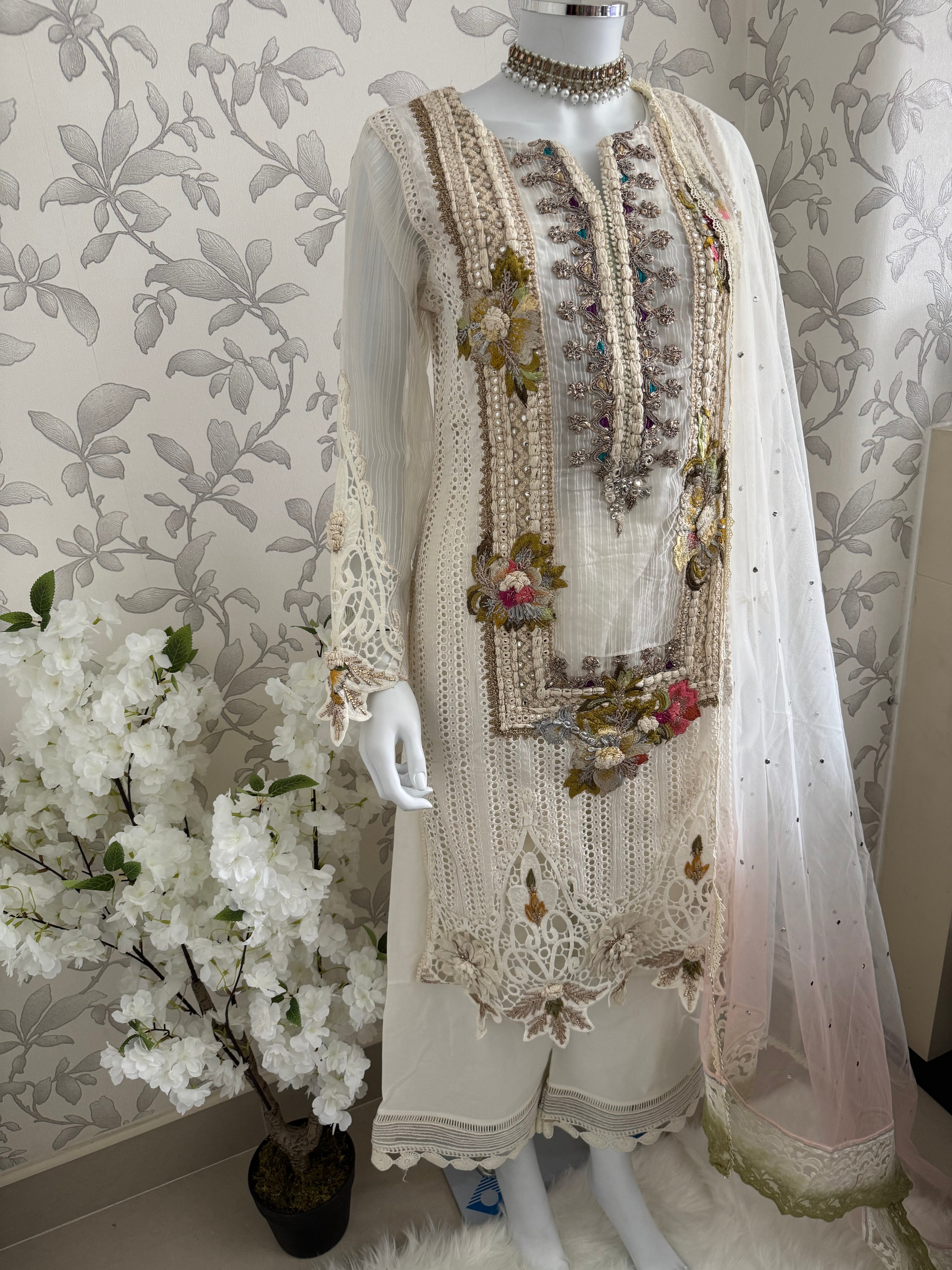 UJALA | 3 piece Embroidered Pakistani Suit