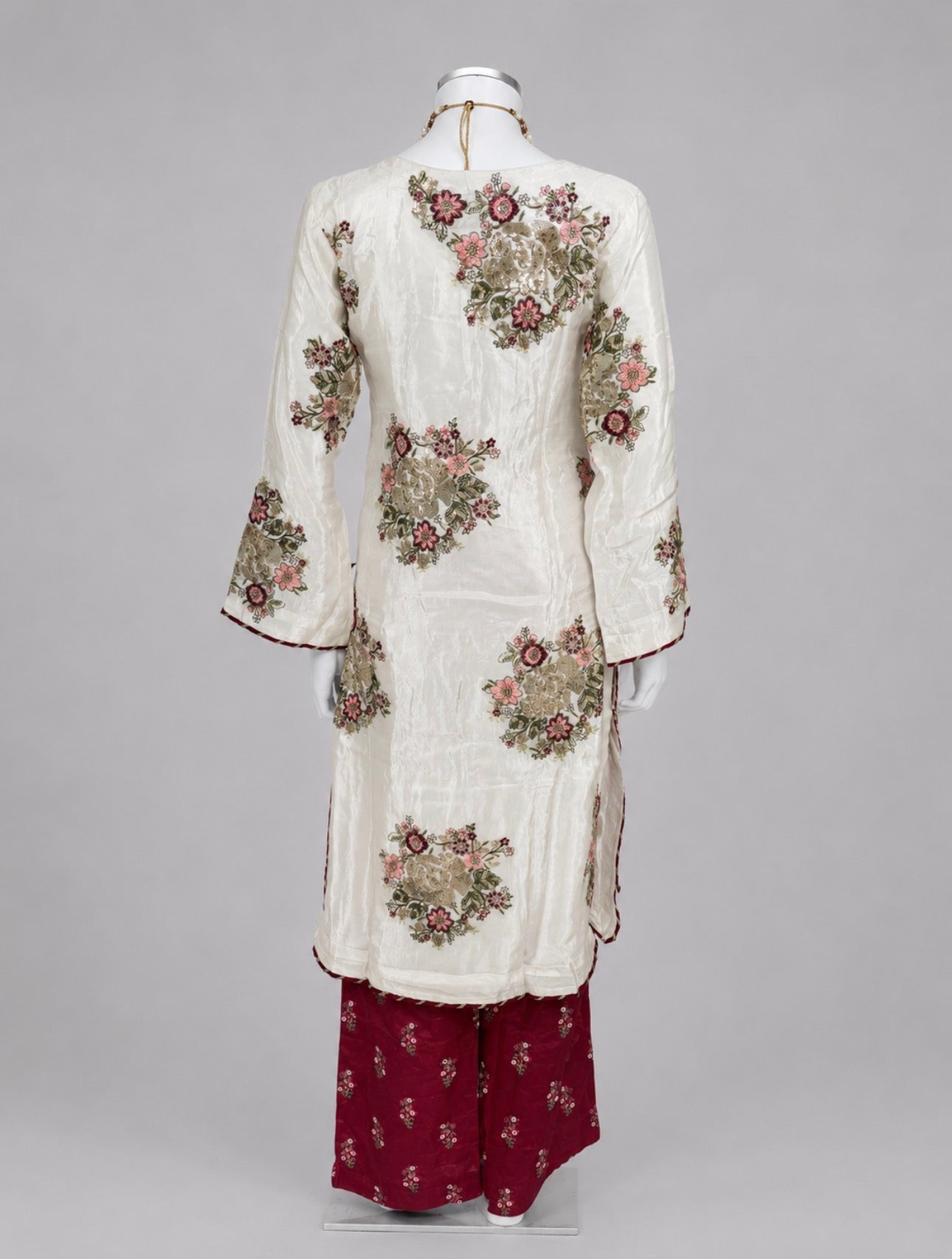 LILLY | 3 pieces heavy sequins embroidered silk suit