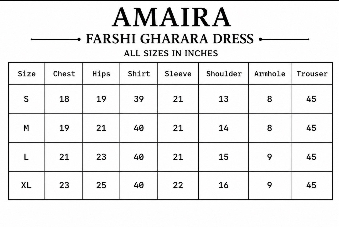 AMAIRA | 3 pieces heavy Embroidered shinny Masoori wedding Gharara Suit