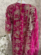 SAFINA | 3 pieces heavy Embroidered silk wedding Suit