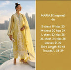Lemon Luxe | 3 piece Luxury Embroidered organza Suit
