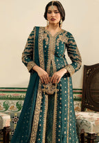 NAZLEEN | 3 piece embroidered Chiffon wedding Suit