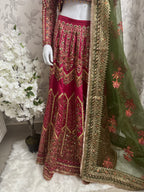GUL BADAN | 3 piece Embroidered Pakistani bridal Lehenga choli collection