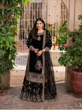 MEHVAR | 3 piece Heavy Embroidered velvet Farshi Gharara suit