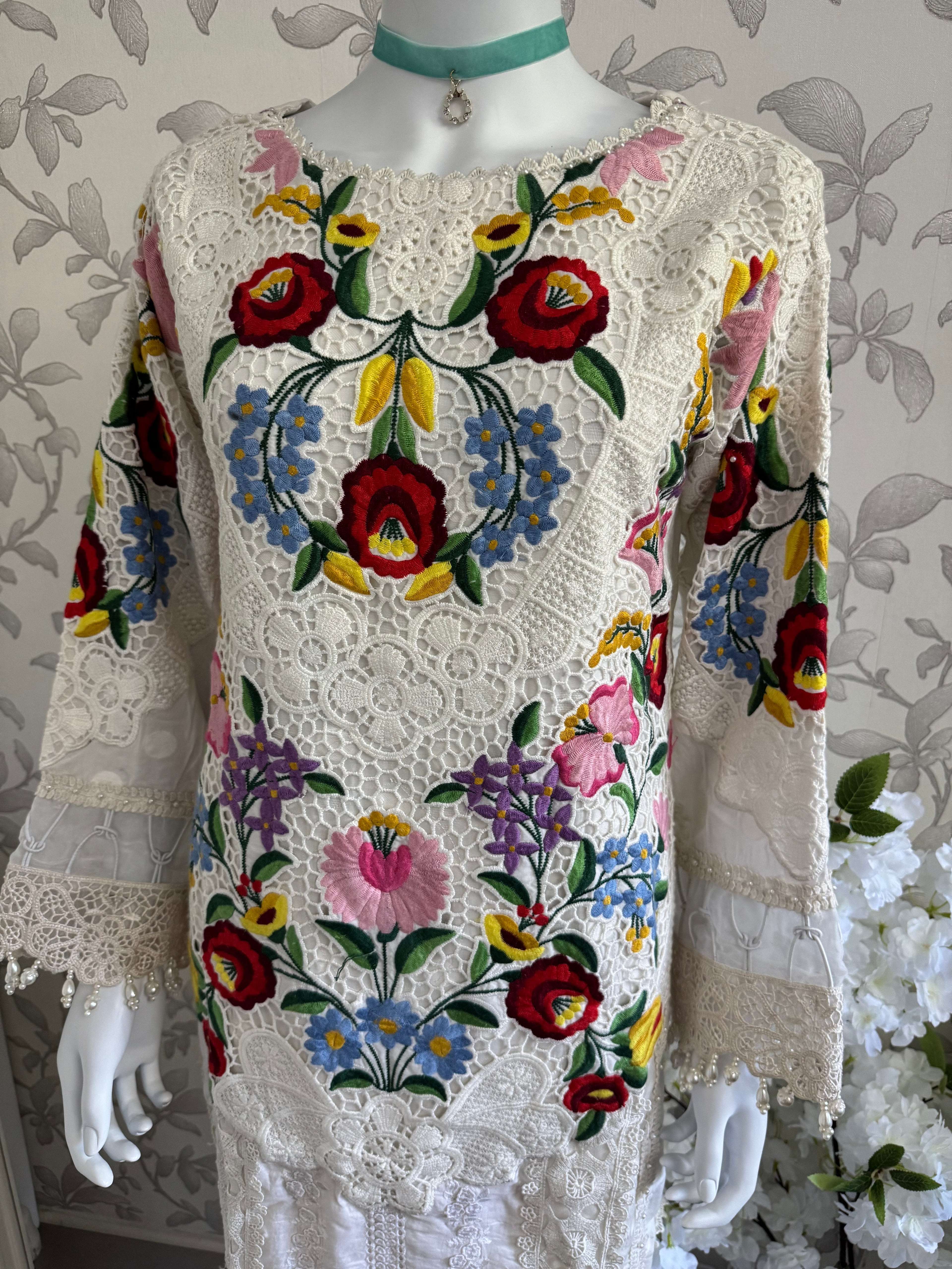 Maria B Luxury Lawn 10A original- 3 piece stitched suit