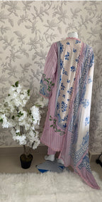 9B-M BASICS by MARIA.B ORIGINAL | 3 piece stitched Lawn suit