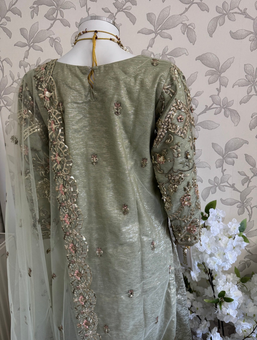 PEARLS | Luxury Hand Embellished Pakistani 3 piece sharara Suit