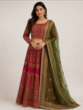 GUL BADAN | 3 piece Embroidered Pakistani bridal Lehenga choli collection