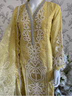 MARIA B LUXE LAWN 4A original- 3 piece stitched suit