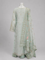 LYARA | 3 piece Embroidered soft organza wedding suit