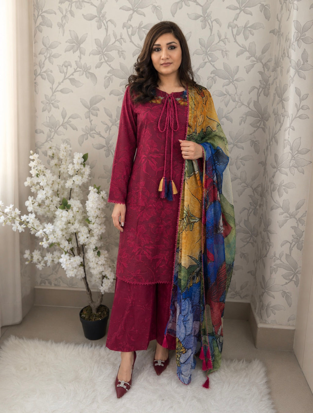 COCO by ZSH | 3 piece Printed Lawn Suit (original)