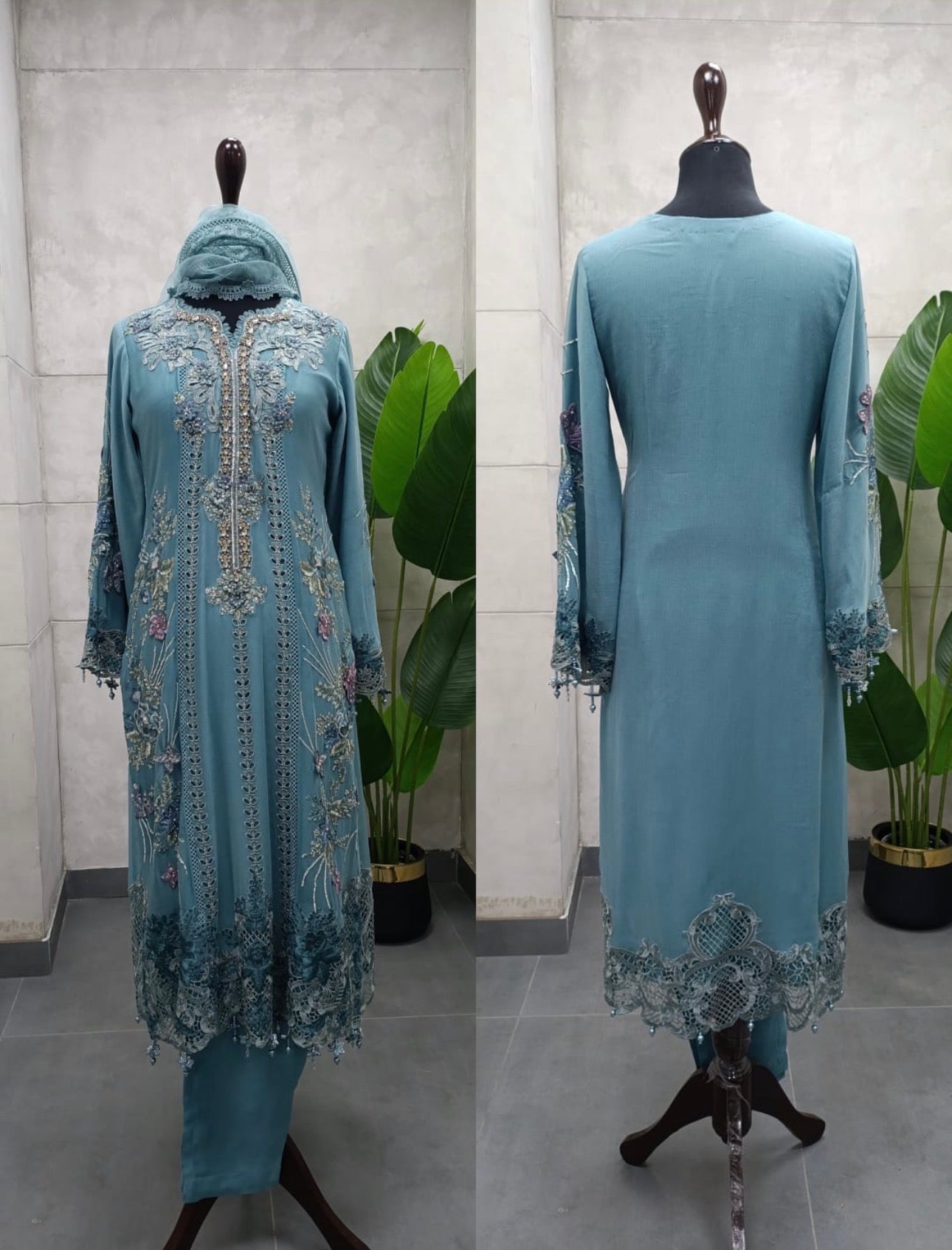 MARIA.B inspired | 3 piece Luxury Embroidered Chiffon collection