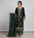 MAHRUKH | 3 piece Heavy Embroidered velvet wedding Suit