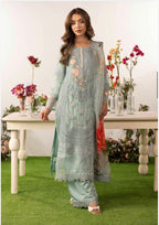 ELYSIA | 3 piece Embroidered Chiffon Suit