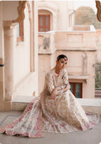 SHANZAAY | 3 piece Embroidered wedding Maxi