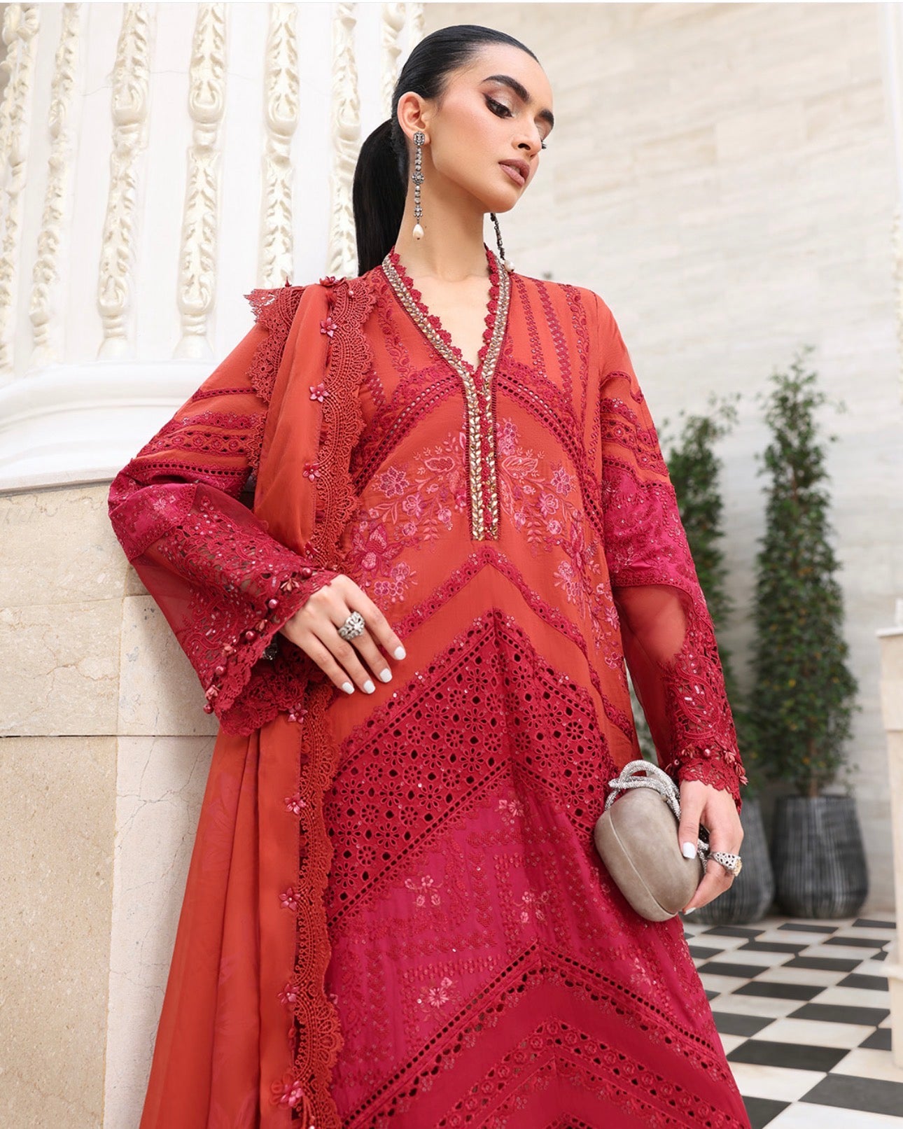 D13 MARIA.B inspired | 3 piece Embroidered Luxury stitched suit