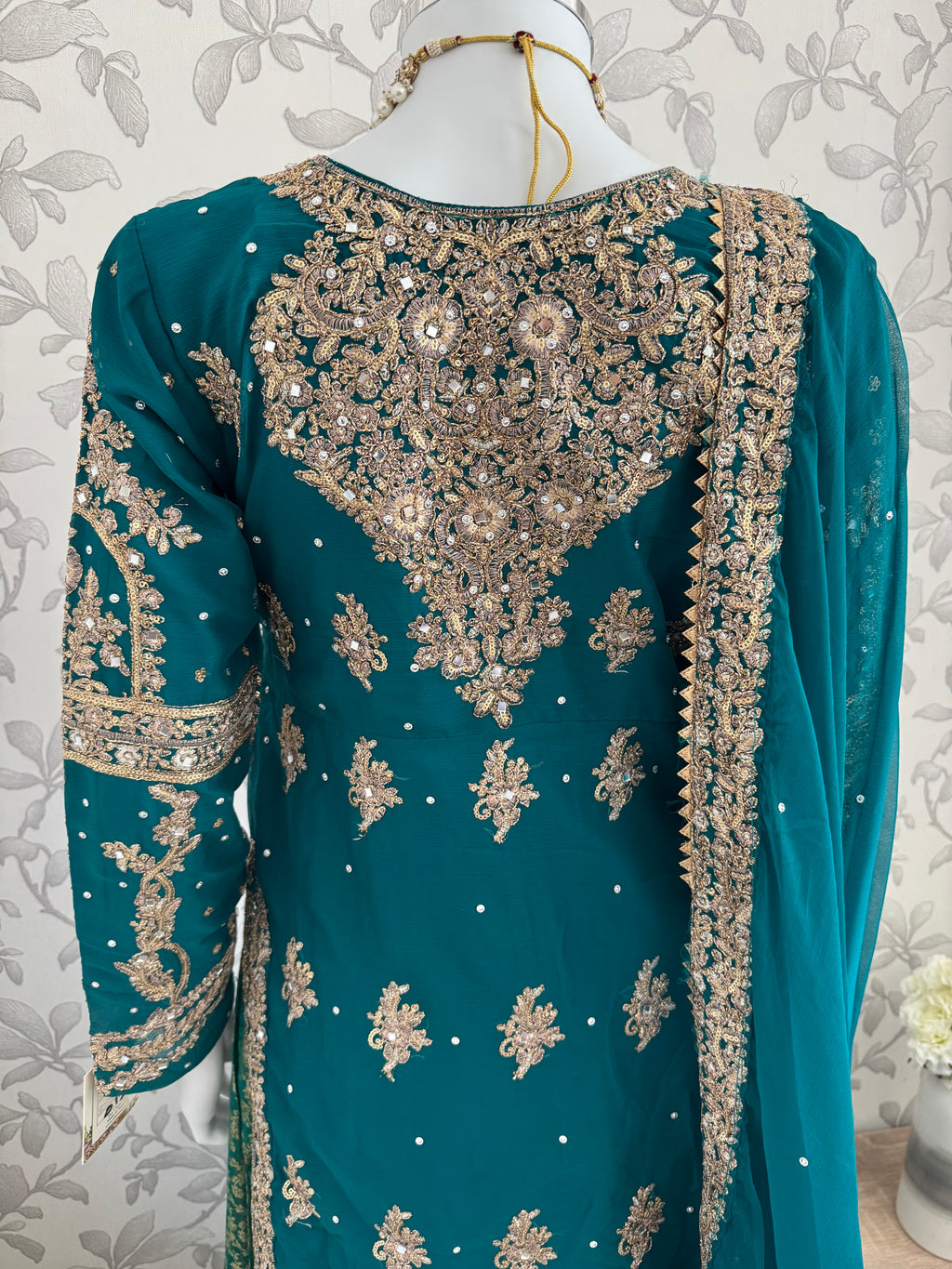 AFREEN | 3 piece Heavy Embroidered Chiffon wedding Suit