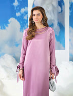 Blush Pink SILK Embellished Kurta & Palazzo Set