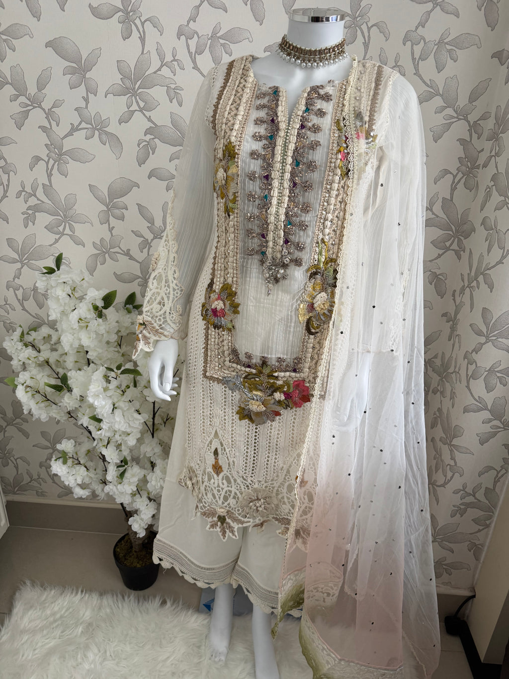 UJALA | 3 piece Embroidered Pakistani Suit