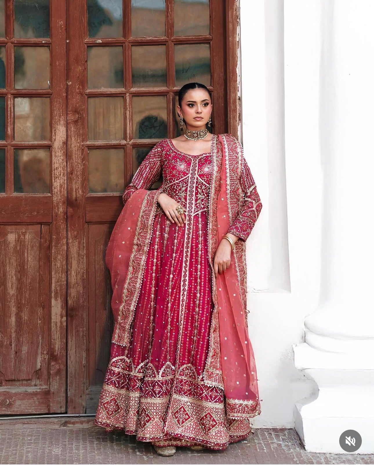 ZARIAH | 3 piece heavy Embroidered Lehnga with Long shirt wedding dress