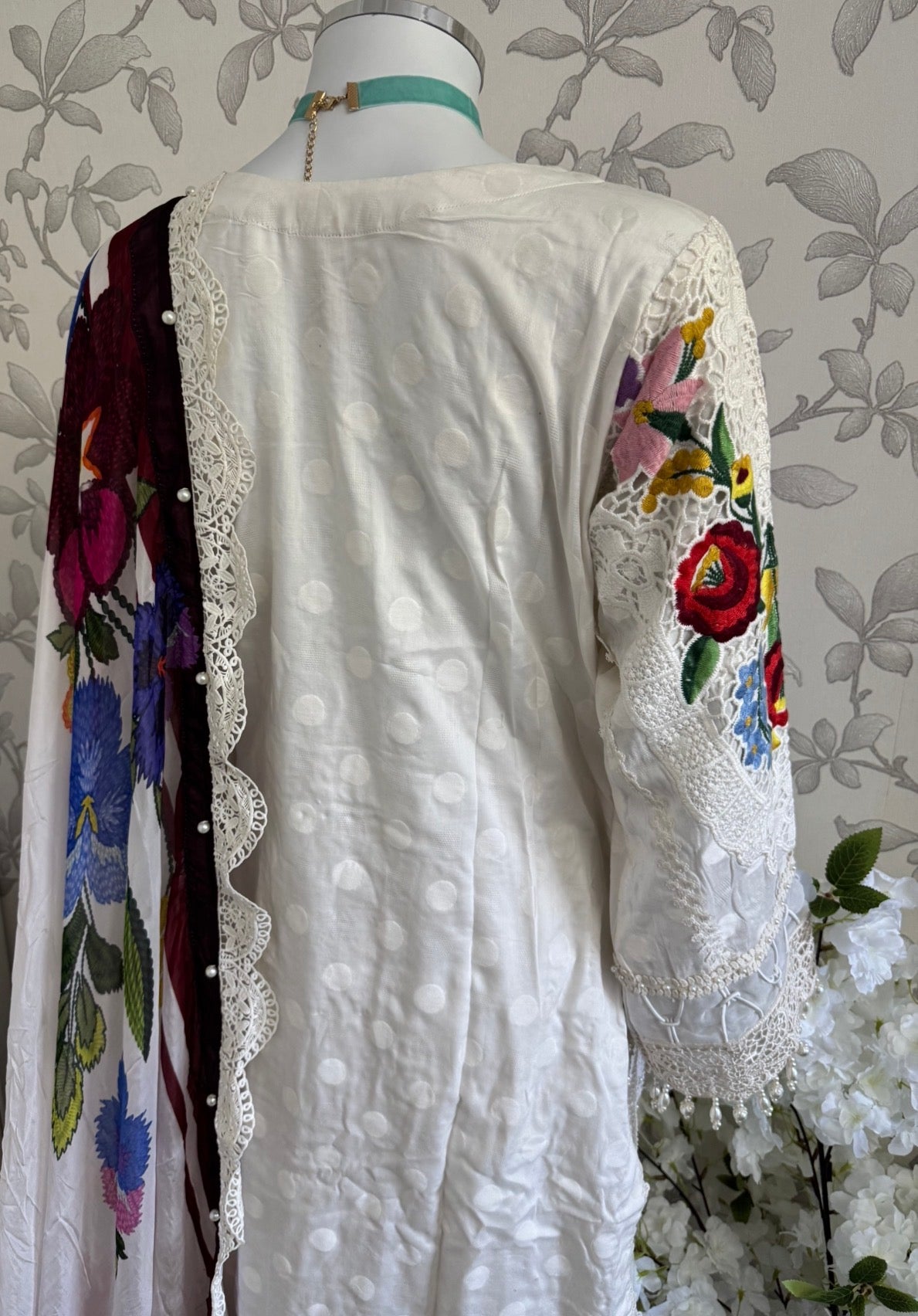 Maria B Luxury Lawn 10A original- 3 piece stitched suit