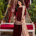 LUHH | 3 piece Embroidered VELVET wedding suit