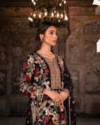 MAHNAZ | 4 piece Heavy Embroidered chiffon wedding suit