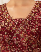 RUBY- 3 pieces heavy Embroidered chiffon Suit