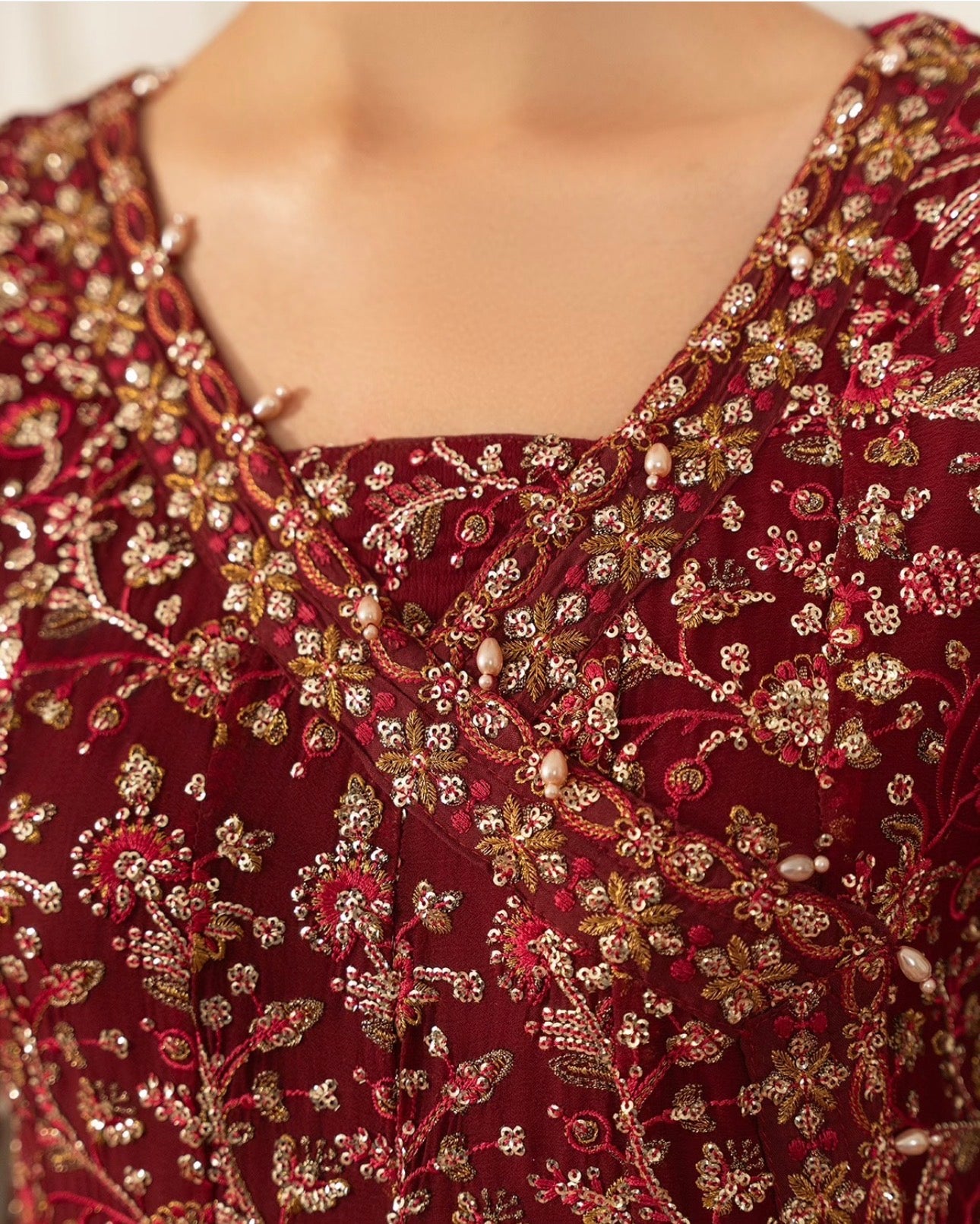 RUBY- 3 pieces heavy Embroidered chiffon Suit