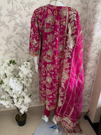 SAFINA | 3 pieces heavy Embroidered silk wedding Suit