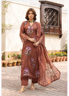 3 piece Luxury Embroidered silk Suit