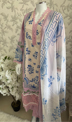 9B-M BASICS by MARIA.B ORIGINAL | 3 piece stitched Lawn suit