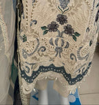 Azure Bloom | 3 piece Luxury Embroidered Lawn Suit