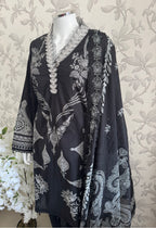 3A-M BASICS by MARIA.B ORIGINAL | 3 piece stitched Lawn suit