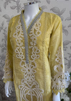 MARIA B LUXE LAWN 4A original- 3 piece stitched suit