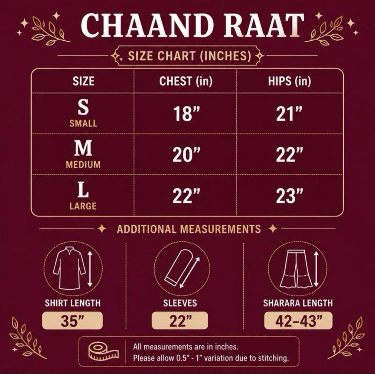 CHAAND RAAT | 3 piece Embroidered Raw Silk sharara Suit
