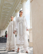 D1 MARIA.B inspired | 3 piece Embroidered cotton Lawn stitched suit