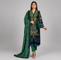D2 VELVET- Royale Embroidered 3-Piece Suit with Luxury Dupatta