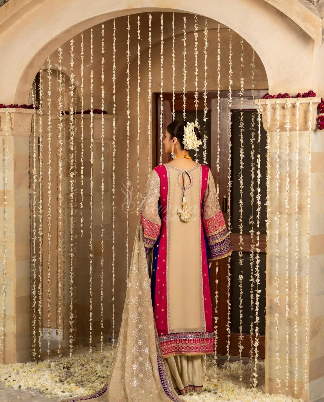KAARMA | 3 piece Luxury Embroidered chiffon Pakistani Wedding Dress