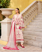 Rose Blossom | 3 piece Luxury Embroidered Lawn Suit