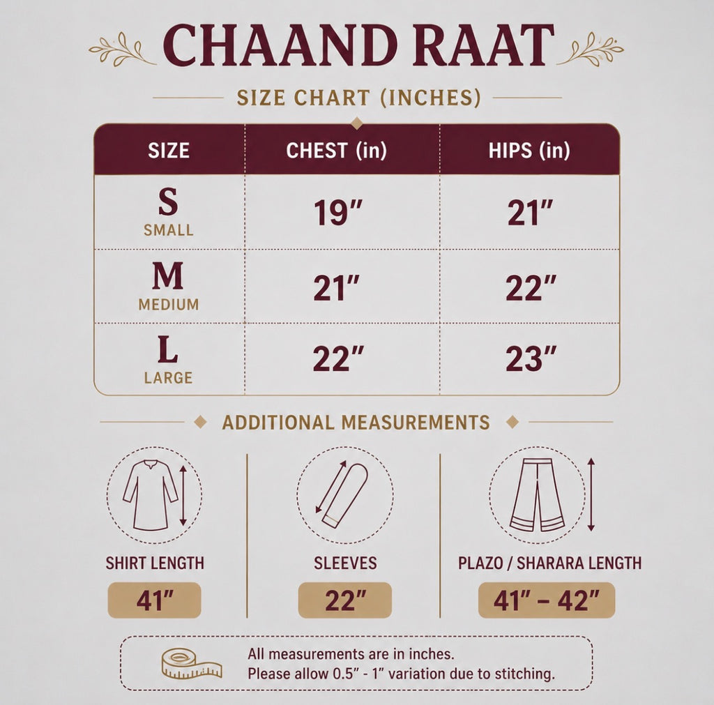 CHAAND RAAT | 3 piece Embroidered Raw Silk suit