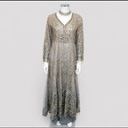 MASHAL | 3 piece heavy Embroidered Net wedding Dress