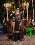 CHAAND RAAT | 3 piece Embroidered Raw Silk Suit